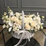 Цветочная корзина White