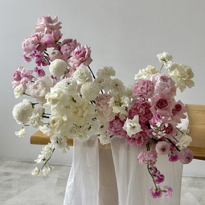 Воздушная бело-розовая #1