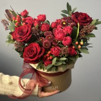 Красные букеты