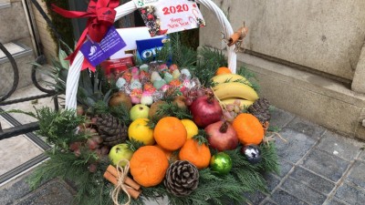 Корзина с фруктами #F1417