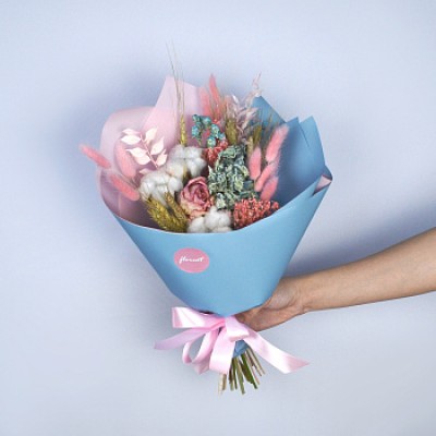 Букет сухоцветов Бабл гам