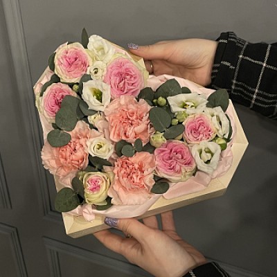 Цветочная композиция Pink Heart