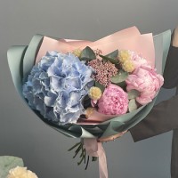 Букеты с гортензиями