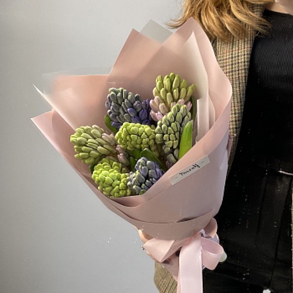 Букет из 7 гиацинтов (микс)