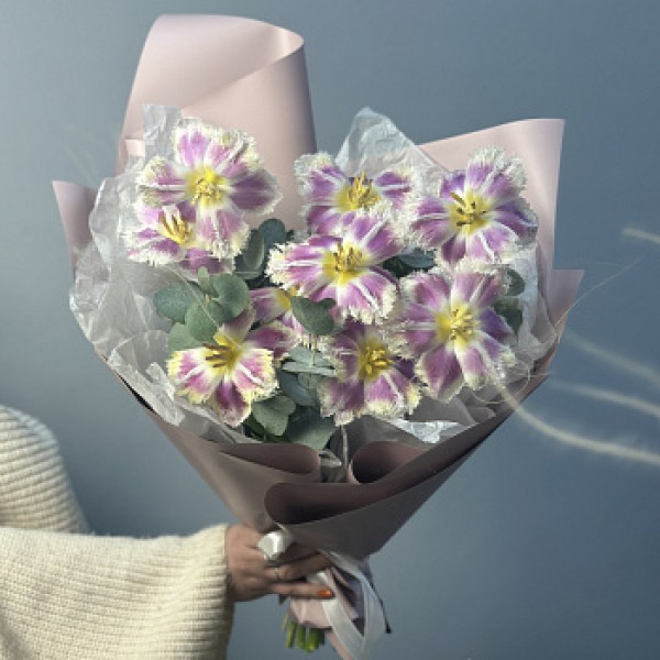 Букет тюльпанов Exotic Pink M