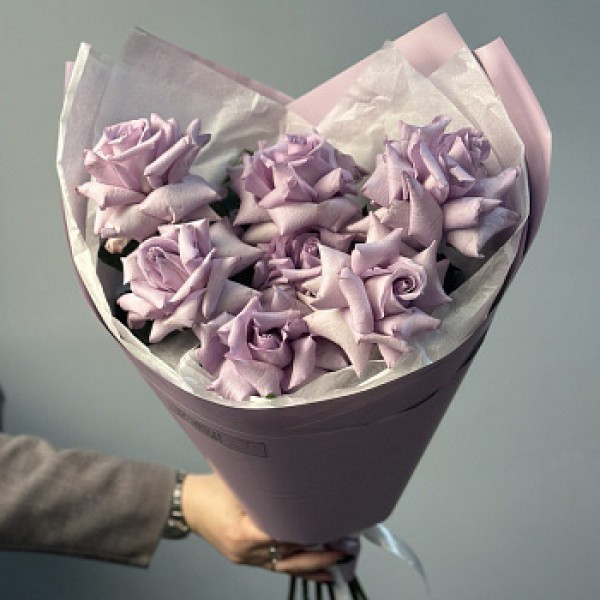 Букет из 7 французских роз Ocean Song