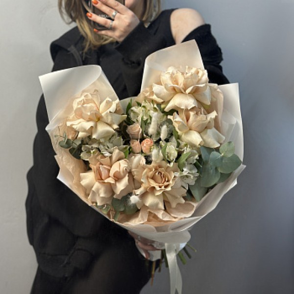 Сборный букет Карамельный сироп M