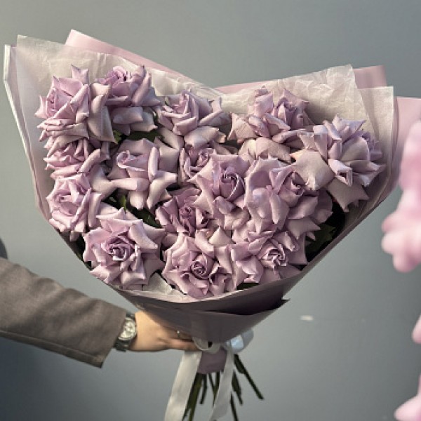 Букет из 15 французских роз Ocean Song