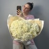 Букет из 15 белых гортензий