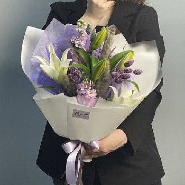 Сборный букет Сиреневый туман