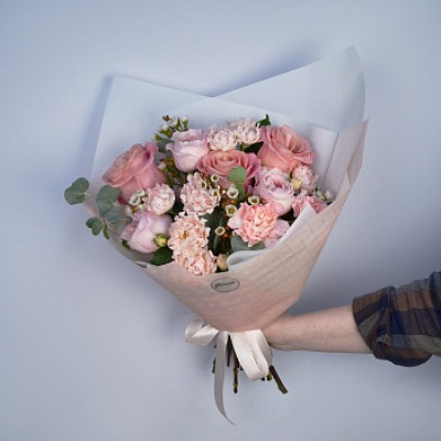 Сборный букет сортовых роз