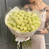 Букет из 51 белой розы 50см (Иран)