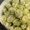 Букет из 51 белой розы 50см (Иран)