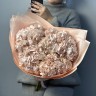 Букет из 5 розовых гортензий