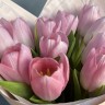 Букет из 11 розовых тюльпанов