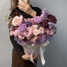 Букет в шляпной коробке Purple Mist