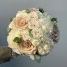Свадебный букет невесты Бежевый классический