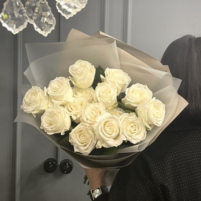 Букет из 15 белых роз Playa Blanca
