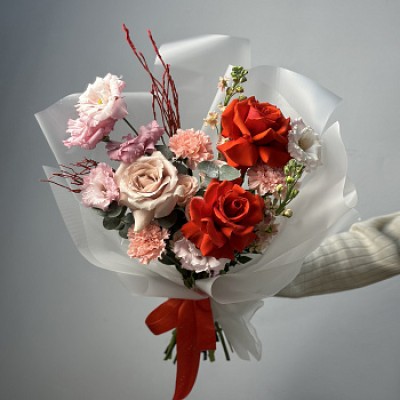 Сборный букет Ягодный раф M