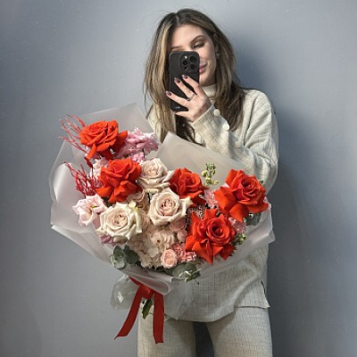 Сборный букет Ягодный раф L