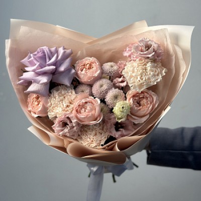 Сборный букет Акварельный S