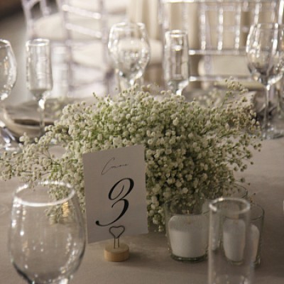 Номер на стол гостей на подставке