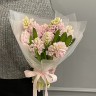 Букет из 9 розовых гиацинтов