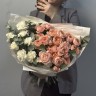 Дуо-букет гвоздик и роз Juliet L