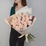 Букет из 25 роз Pink Mondial 60см
