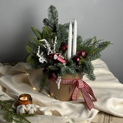 Зимняя композиция Глинтвейн L