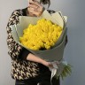 Букет из 51 желтого тюльпана