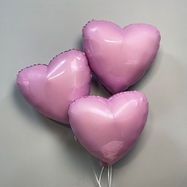Набор шаров Розовое сердце