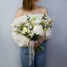 Полевой свадебный букет невесты с пионом #1