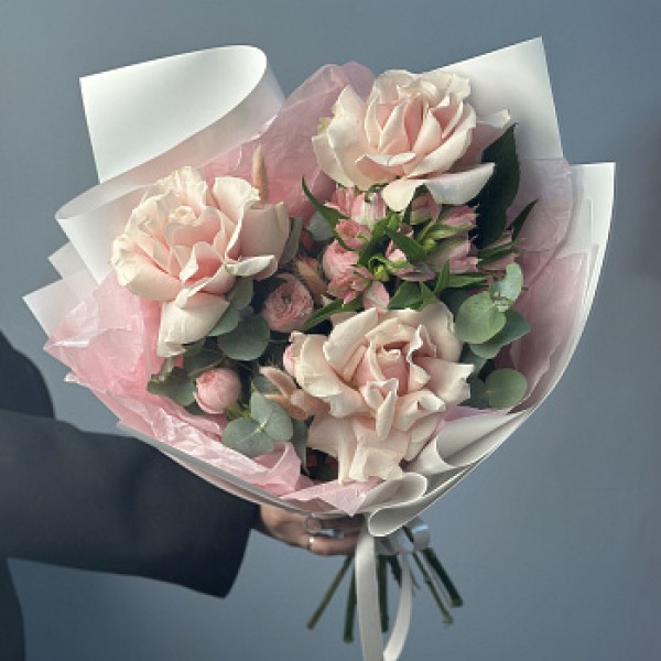 Сборный букет Клубничный сироп S