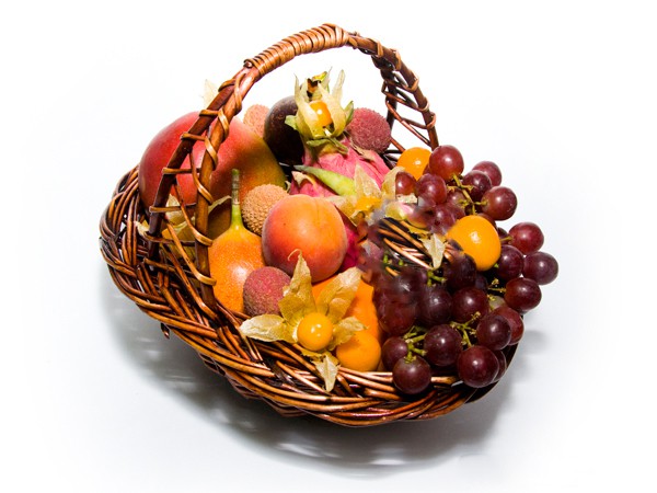 Корзина с фруктами #F005