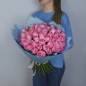 Букет из 51 нежно-розовой розы 50см (Иран)