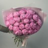 Букет из 25 ярко-розовых пионов