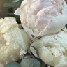 Букет из 3 белых пионов и эвкалипта