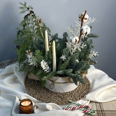 Зимняя коробочка Вечер у камина L