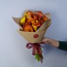 Букет из 15 оранжевых калл