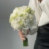 Классический свадебный букет невесты из эустомы