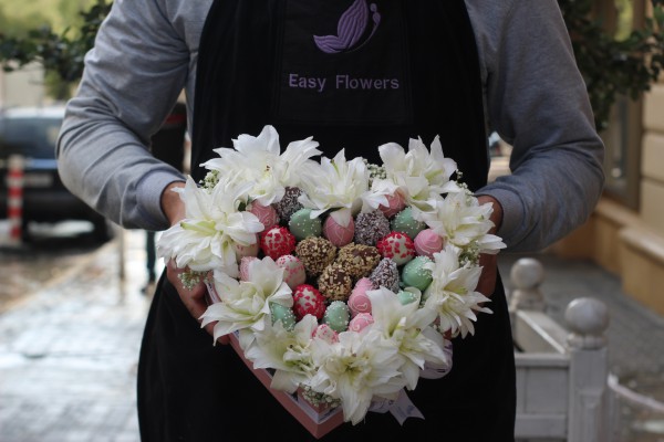 Лилия в аквабоксе #A996