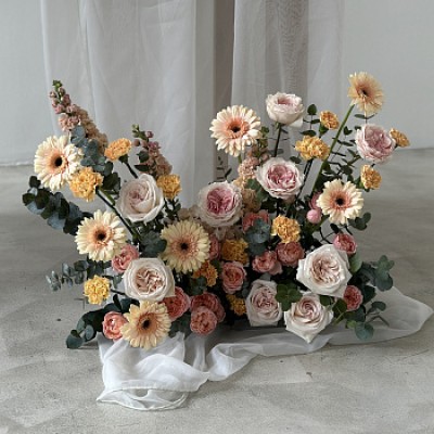 Садовая персиковая композиция #2